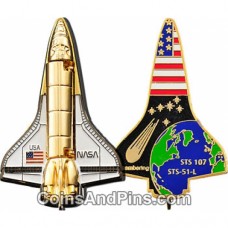 Space Shuttle Geocoin - GOLD