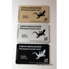 Personal travel card - s možností vlastního nicku na kartě