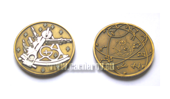 Sextant Geocoin - Antique Bronze Sextant Geocoin - Antique Bronze